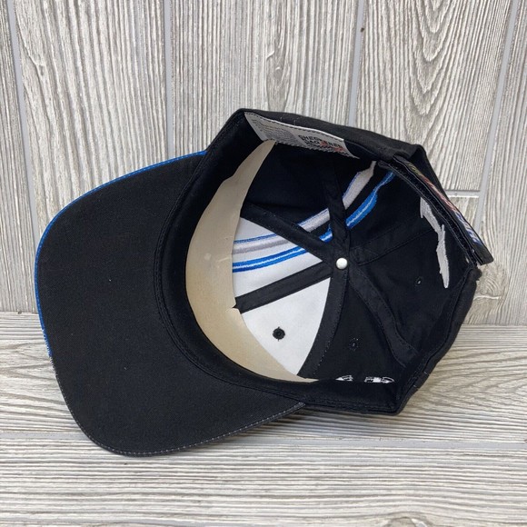 Mark Martin Cap Hat #6 Pfizer Roush Racing NASCAR Black Strapback Pinstripe NEW - Picture 6 of 8